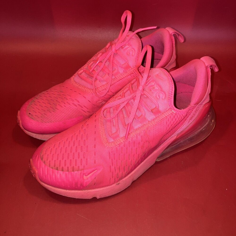 Nike Air Max 270 Womens Size 9 Triple Hyper Pink Neon Sneaker Shoes FD0293-600